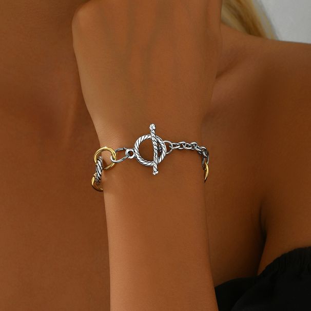 Unisex Ladies Retro Bracelet Simple Hip Hop Design Small Group Multi Layered Bracelet Versatile Hand Jewelry_ipsvogv.com