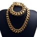 Men's Jewelry Cuban Chain Hip Hop Titanium Steel Stainless Steel 22mm Necklace K Vacuum Plating Gold_ipsvogv.com