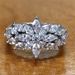 Cao Shi Delicate Floral Full Diamond Zircon Ring, Light Luxury Style Women's Ring_ipsvogv.com