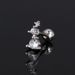 Unisex geometric piercing ear bone studs for women single titanium steel round ball screw twist ball ear studs earrings_ipsvogv.com