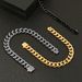 Minimalist Stainless Non-Fading Men's Hip-Hop Titanium Steel Three-Dimensional Cut Four-Sided Polished Cuban Bracelet_ipsvogv.com