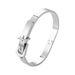 Hot Selling Fashionable And Personalized Stainless Steel Belt Lock Buckle Style With Adjustable Opening Bracelet_ipsvogv.com