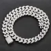 hip Hop Jewelry Cuban Link Chain 15mm S Sier Fashion Necklace Iced Out Fully Vvs Baguette Moissanite Dia Men_ipsvogv.com