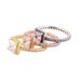 Women's Jewelry White Copper Ring Square Zircon Ring Personality Creative Ring_ipsvogv.com