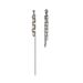 Han ins tassel titanium steel chain silver needle with a cool simple style, sweet cool, and non fading earrings_ipsvogv.com