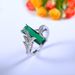 Cao Shiqi Colorful Topa Stone Diamond Female Creative Personality Inlaid Rainbow Ring_ipsvogv.com