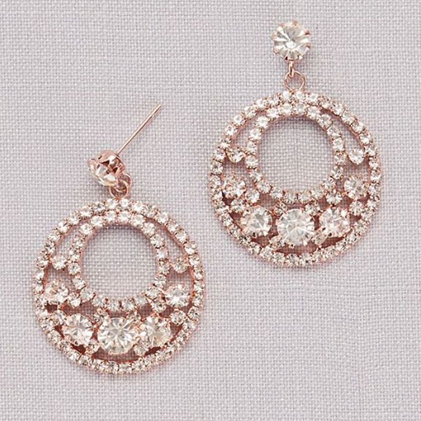 Fashion Trend New Exaggerated earrings Geometric Circle earrings Personality All-match Diamond earrings earrings_ipsvogv.com