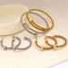 Women's Jewelry Set 316 Ear Pin Stainless Steel Open Bracelet C Shaped Earrings Row Diamond Jewelry_ipsvogv.com
