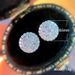 Cao Shi Korean Edition Economic Small Jewelry Exquisite Full Diamond Round Zircon Noble And Elegant Women's Earrings_ipsvogv.com
