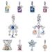 Women's Jewelry Tarot Star Moon Hourglass Pendant String Beads DIY Jewelry Accessories Bracelet Copper Plated Silver_ipsvogv.com
