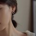 Women's Jewelry Retro Square Pearl Earrings Light Luxury Niche Design High End Black Agate Fashion Temperament Earrings_ipsvogv.com