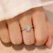 Moissanite Diamond Ring One Carat Live Twist Arm Ring For Women_ipsvogv.com