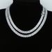 Hip Hop New 4X6 Rectangular Zircon Full Diamond Necklace For Men And Women Trendy Jewelry_ipsvogv.com