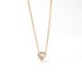 Women's Jewelry Small Sweet Love Zircon Titanium Steel Necklace Female Versatile Clavicle Chain Fashionable Simple Exquisite Peach Heart Pendant_ipsvogv.com