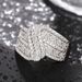 Cao Shi's New Creative With Female Personality Curve Swing Arm Design And Accessories, Full Diamond Boutique Ring_ipsvogv.com