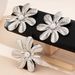 Exaggerated High-End Floral Ins Style Simple Personality Fashion Trend Petal Earrings Ring Set_ipsvogv.com