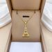 【 】 Love Tower Light Luxury Charm Gorgeous Full Diamond Necklace Women's Versatile Clavicle Titanium Steel Chain_ipsvogv.com