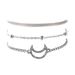 Trendy And Personalized Moon Bead Chain Bracelet Set Of 3 Jewelry_ipsvogv.com