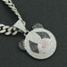 Hip hop exaggerated three-dimensional full diamond panda pendant Cuban necklace personality trendy punk cool neck chain_ipsvogv.com