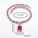Personalized Ocean Heart Rectangular Pendant Necklace, Unisex Color Necklace_ipsvogv.com