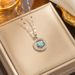 Fashionable Colorful Oil Drop Evil Eye Necklace Instagram Women's Jewelry Palm Collar Chain Pendant_ipsvogv.com