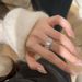 1431 People's New 【 Collection 】 Chinese Style Glass Egg Face Ring, Zircon Round Jadeite Temperament, Simple And 【 】 Ring, Temperament,_ipsvogv.com