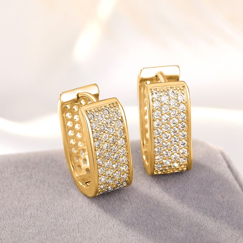 Cao Shi's Advanced Ear Buckle New Fashion Design Sense Bridal Exquisite Hollow out Earrings_ipsvogv.com
