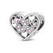 Women's Jewelry Personalized Copper Plated Silver Accessories Color Zirconium Love Beaded Charms Bracelet Necklace_ipsvogv.com