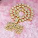 Alloy Full Diamond Hip-Hop Letter Creative Personality Unisex Cuban Chain Pendant First Order_ipsvogv.com