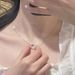 Cartoon Kitty cat cartoon Pearl bow cute elegant diamond pendant gift for girlfriend girlfriends necklace_ipsvogv.com