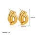 Women’s Jewelry Set Fashion New Gold Multi Layer Geometric Interlaced Winding Shape Earrings Ins Irregular Line Earrings_ipsvogv.com