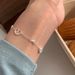 2024 S Sterling Silver People Who Love Bread Pearl Girls Small Friends Doughnut Bracelet Jewelry_ipsvogv.com