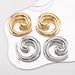 E13242 Fashionable and Exaggerated Design with a Metallic Style ZA Same Style, Small denomination Earrings for Women_ipsvogv.com