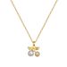 【 Titanium Steel 】 Necklace Earring Light Luxury Full Diamond Pearl Cherry Personalized Temperament Banquet Earrings Set_ipsvogv.com
