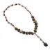 Women's Jewelry Retro Metal Gemstone Necklace Long Sweater Chain_ipsvogv.com