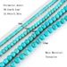 Simple turquoise bead with personalized short chain and collarbone chain, stackable necklace NK24430_ipsvogv.com