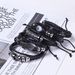 Men's Leather Braided Adjustable Bracelet Stackable Hip Hop Punk DIY Set Series Jewelry_ipsvogv.com