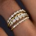Cao Shi's Luxurious High-end Geometric Ring For Women, Sparkling Fashionable Four Piece Set Of Engagement And Wedding_ipsvogv.com
