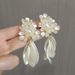Women’s Jewelry Set Fashion Super FairyJasmine Flower Exaggerated Earrings Niche Design High End Long Tassel Earrings Bridal Earrings For Women_ipsvogv.com