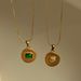 Spot Retro Gold Plated Titanium Steel Round Zircon Snake Bone Chain Necklace_ipsvogv.com