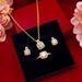 Women's Accessories Temperament Jewelry Set Diamond Double Necklace Set_ipsvogv.com