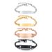 Children's Bracelet Stainless Steel Blank Curved Plate Adjustable 12+3CM Can Be Engraved Hand Jewelry_ipsvogv.com