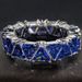 Ms. Cao Shi's Luxury Titanium Zircon Full Set Ring Birthday Gift Party Jewelry_ipsvogv.com