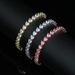 Women's & Men's Tennis Chain Bracelet With 5mm Heart-Shaped Zirconia, Elegant & Stylish For Couples, Available In Silver/Gold/Rose Gold, Sizes 17-21cm_ipsvogv.com