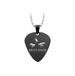Billie Eilish Logo Guitar Pick Necklace With Stainless Steel Pendant Featuring American Rapper_ipsvogv.com