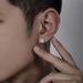 Full Of Diamond Crystal Cluster Stone Earrings, Unique Design Men, Titanium Steel Color Resistant Personalized,_ipsvogv.com