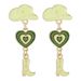 E10365 Fashion Accessories Western Style Hat Love Cowboy Boots Drip Oil Multi Layer Earrings_ipsvogv.com