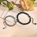Hot Selling Stainless Steel Inlaid Diamond Puzzle Valentine's Day Heart Bracelet Black And White Simple Style Couple_ipsvogv.com