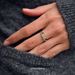 Elegant Sophisticated Delicate Compact Blue Zircon Ring, Fashionable Temperament, Versatile And Niche Design, Index_ipsvogv.com
