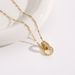 New Double Ring Buckle Necklace for Women's Luxury Light Luxury INS. Cool and Simple Titanium Steel Lock Bone Chain with_ipsvogv.com